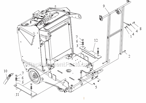 Page M Diagram and Parts List for MK-4018HY  MK Diamond Concrete Saw